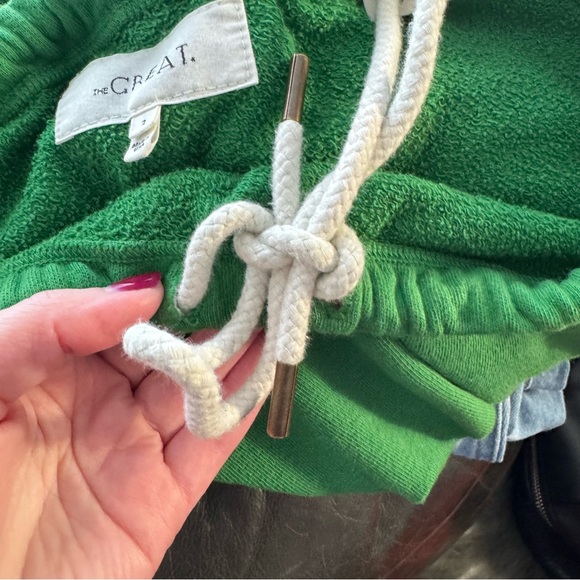 THE GREAT. Bright Green Sweatpants - Picture 4 of 6